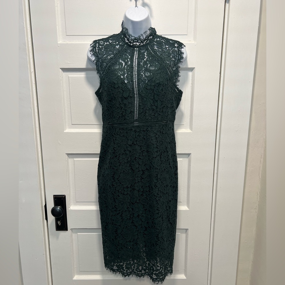 Bardot Dark Green Lace Midi Dress NWT✨ - Picture 17 of 17